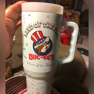 Buc-ee's Land Of The Free 4th Of July 2024 Glow-In-The-Dark 40oz Yukon Tumbler